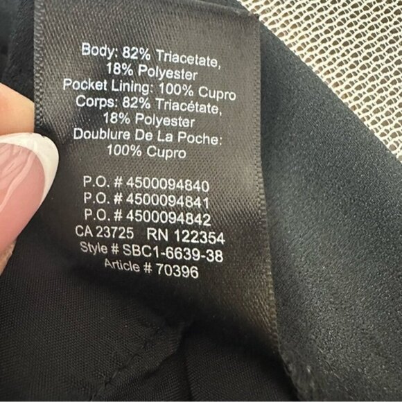 Aritzia Babaton Conan Pant Terado black with red side stripe crop Size 00 - Picture 7 of 10